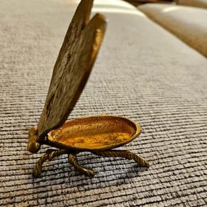 Brass fly trinket box/ash tray